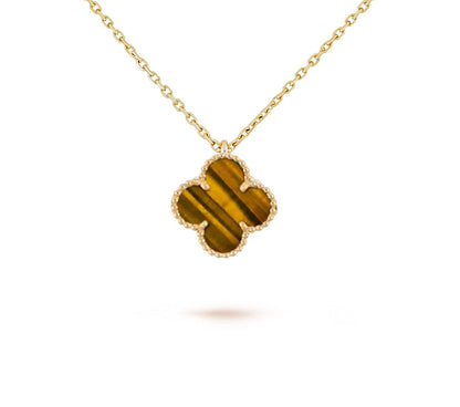 [Cadisa]CLOVER MINI 9.5MM CARNELIANS NECKLACE COLLECTION