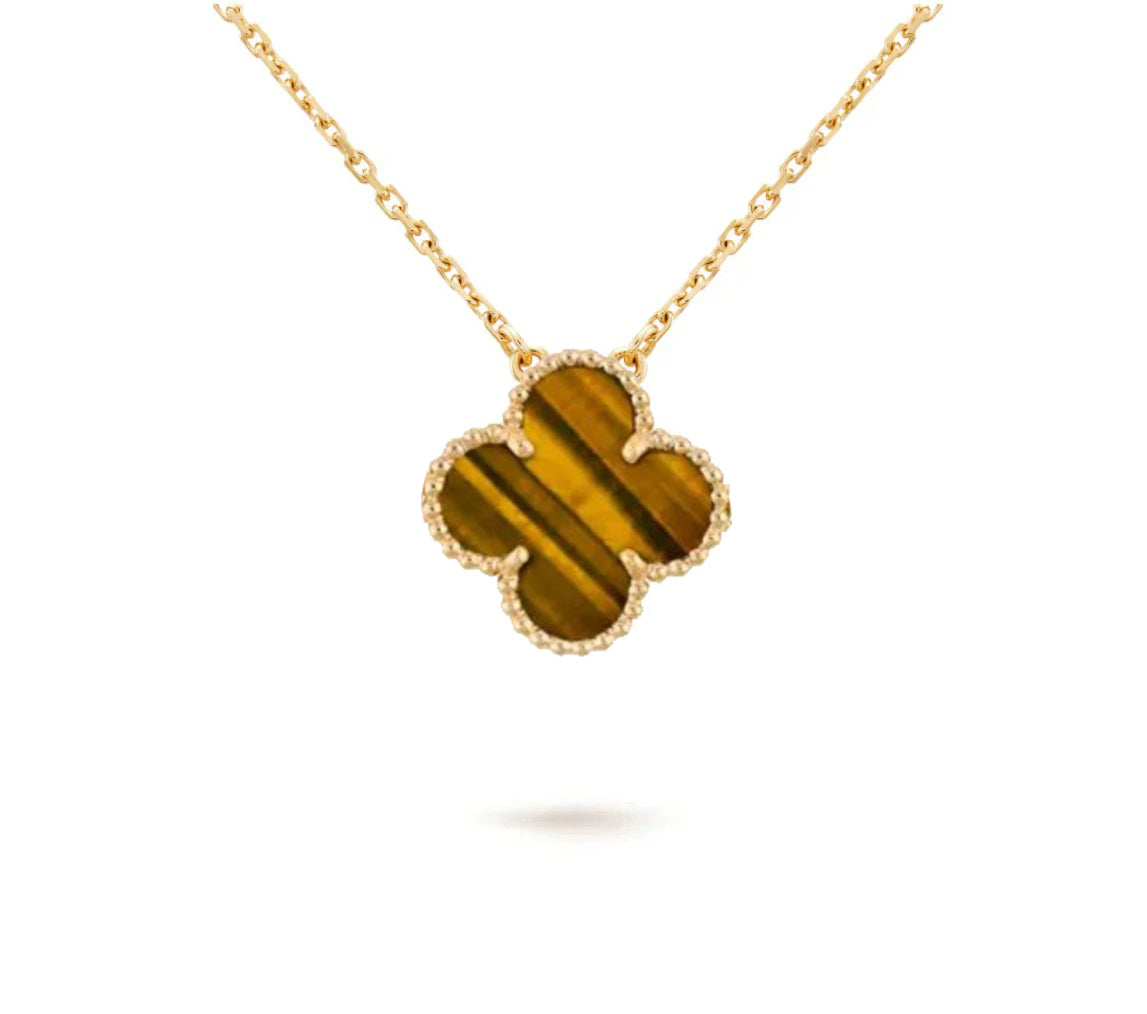 [Cadisa]CLOVER 15MM SINGLE FLOWER NECKLACE COLLECTION