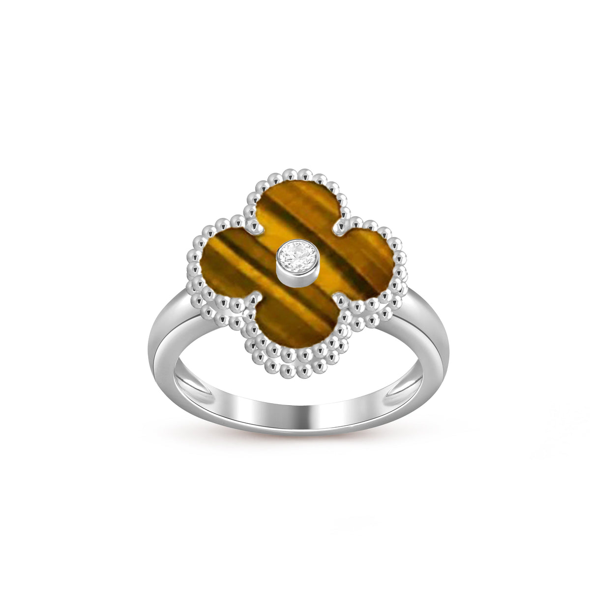 [Cadisa]CLOVER SILVER DIOMND RING COLLECTION