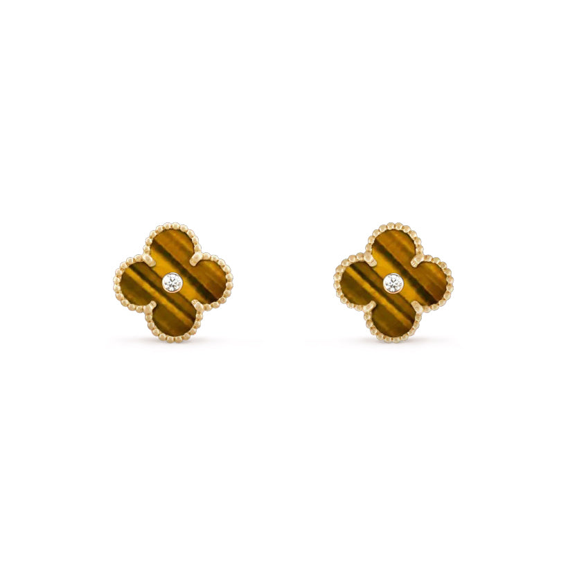 [Cadisa]CLOVER  15MM DIAMOND EARRINGS COLLECTION