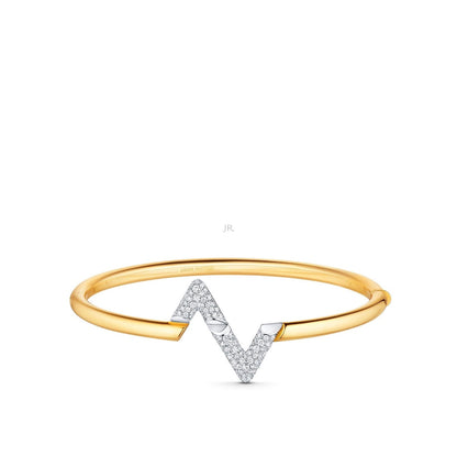 [Cadisa]VOLTE UPSITE DOWN GOLD DIAMOND BRACELET