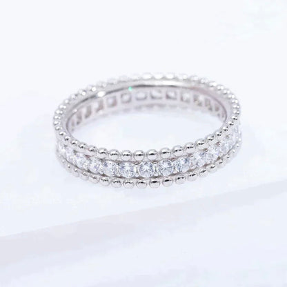 [Cadisa]PERLEE DIAMOND SILVER RING