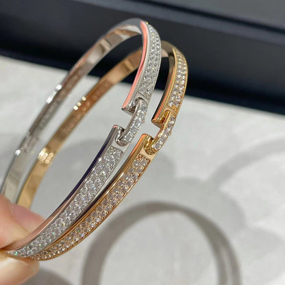 [Cadisa]LIENS VIDENCE DIAMOND PAVED BRACELET