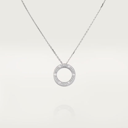[Cadisa] LOVE NECKLACE 16MM  FULL DIAMOND