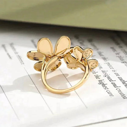 [Cadisa]CLOVER COMOS GOLD DIAMOND RING