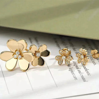 [Cadisa]CLOVER COMOS GOLD DIAMOND RING