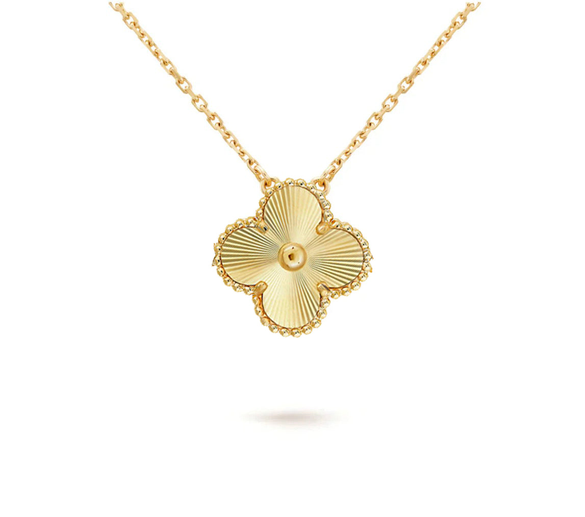 [Cadisa]CLOVER 15MM SINGLE FLOWER NECKLACE COLLECTION