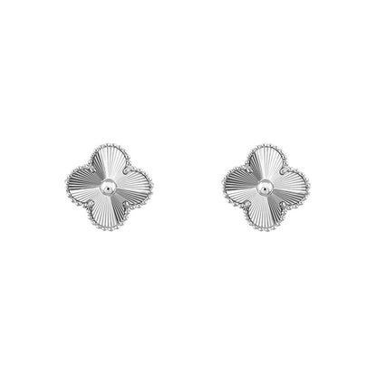 [Cadisa]CLOVER SILVER 15MM EARRINGS COLLECTION