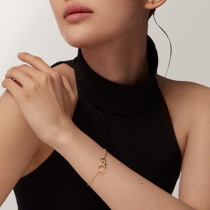 [Cadisa] LOVE BRACELET DOUBLE RING