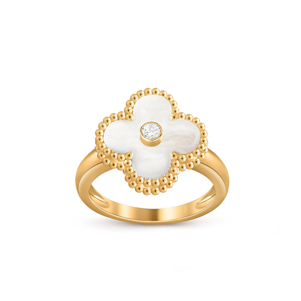 [Cadisa]CLOVER DIAMOND RING GOLD COLLECTION