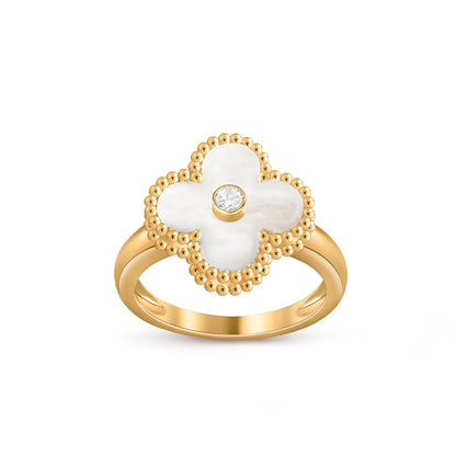 [Cadisa]CLOVER DIAMOND RING GOLD COLLECTION