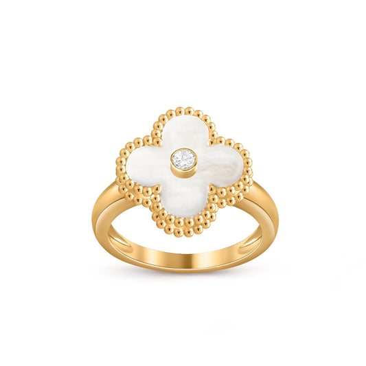 [Cadisa]CLOVER DIAMOND RING GOLD COLLECTION