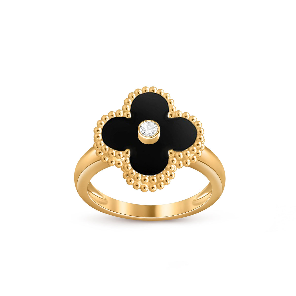 [Cadisa]CLOVER DIAMOND RING GOLD COLLECTION