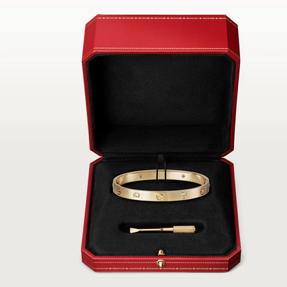[Cadisa] LOVE BRACELET 6.1MM 4 DIAMONDS