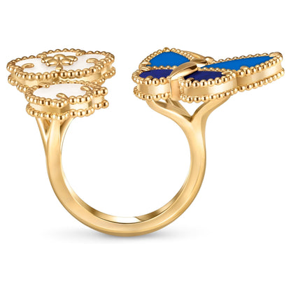 [Cadisa]LUCKY SPRING BUTTERFLY OPEN-FACE RINGS