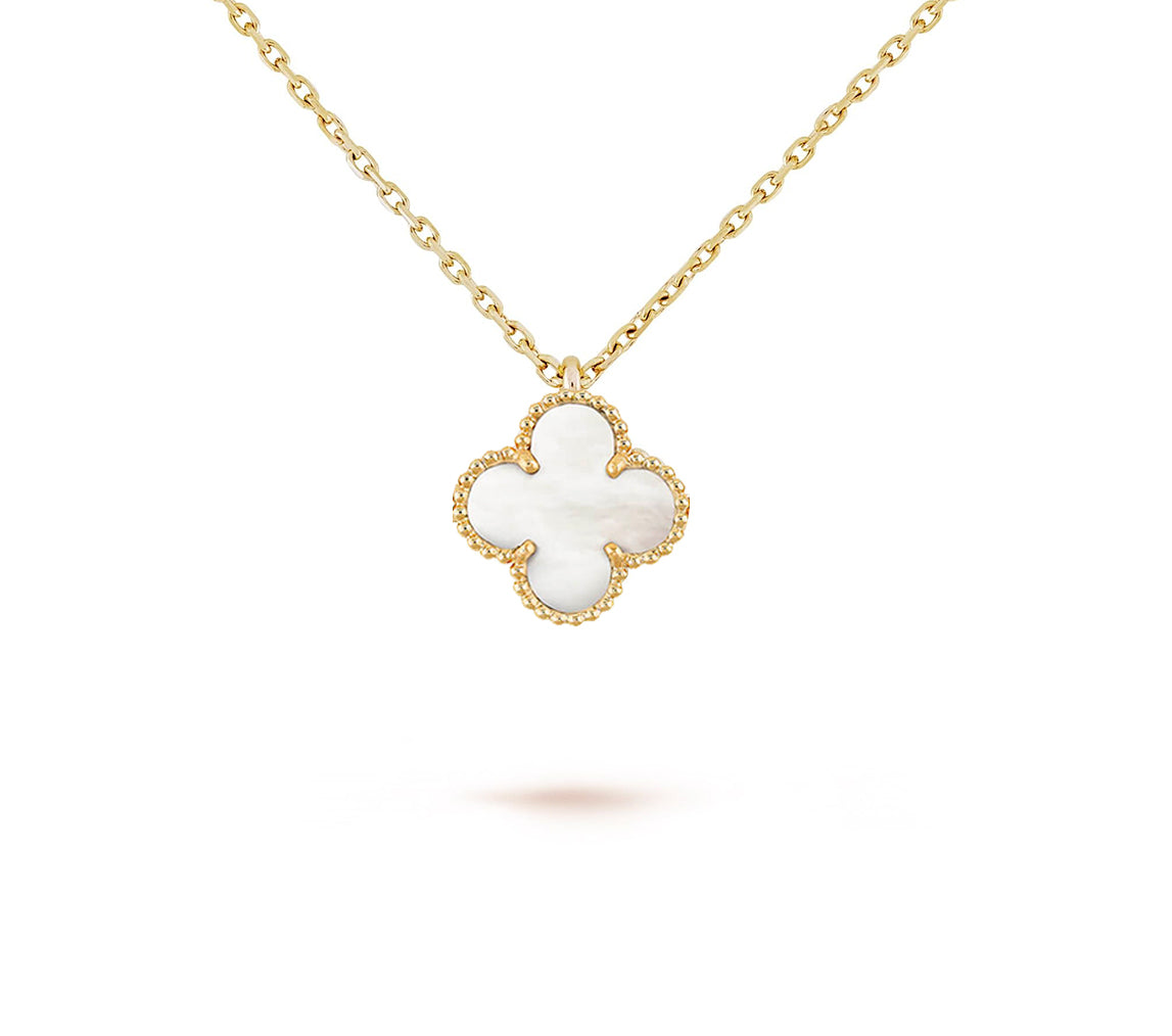 [Cadisa]CLOVER MINI 9.5MM CARNELIANS NECKLACE COLLECTION