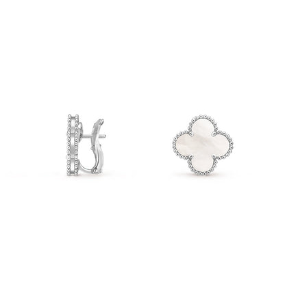 [Cadisa]CLOVER SILVER 15MM MOP EARRINGS COLLECTION