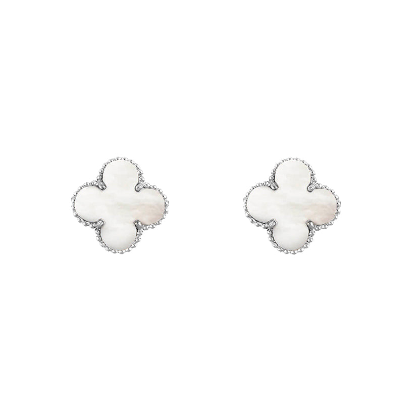 [Cadisa]CLOVER SILVER 15MM EARRINGS COLLECTION