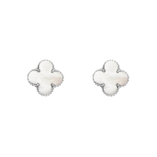 [Cadisa]CLOVER SILVER 15MM EARRINGS COLLECTION