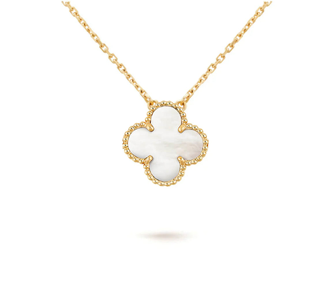 [Cadisa]CLOVER 15MM SINGLE FLOWER NECKLACE COLLECTION