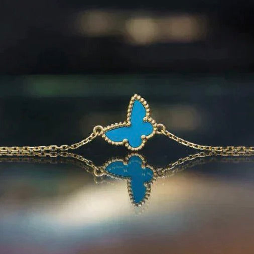 [Cadisa]BUTTERFLY TURQUOISE BUTTERFLY BRACELET
