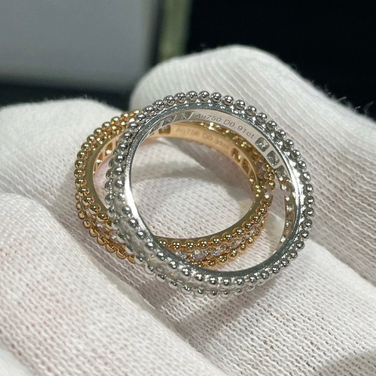 [Cadisa]PERLEE DIAMOND SILVER RING