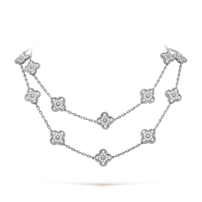 [Cadisa]CLOVER 20 MOTIFS DIAMOND SILVER