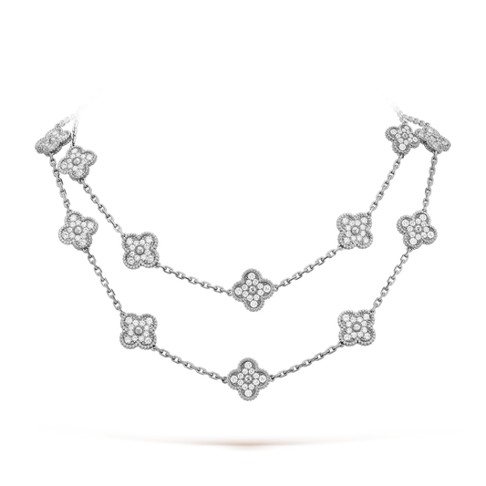 [Cadisa]CLOVER 20 MOTIFS DIAMOND SILVER
