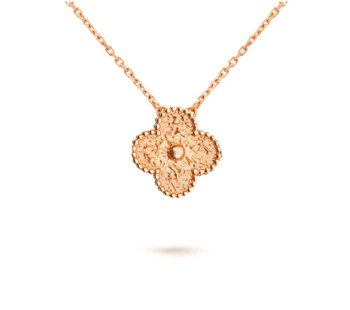 [Cadisa]CLOVER 15MM SINGLE FLOWER NECKLACE COLLECTION