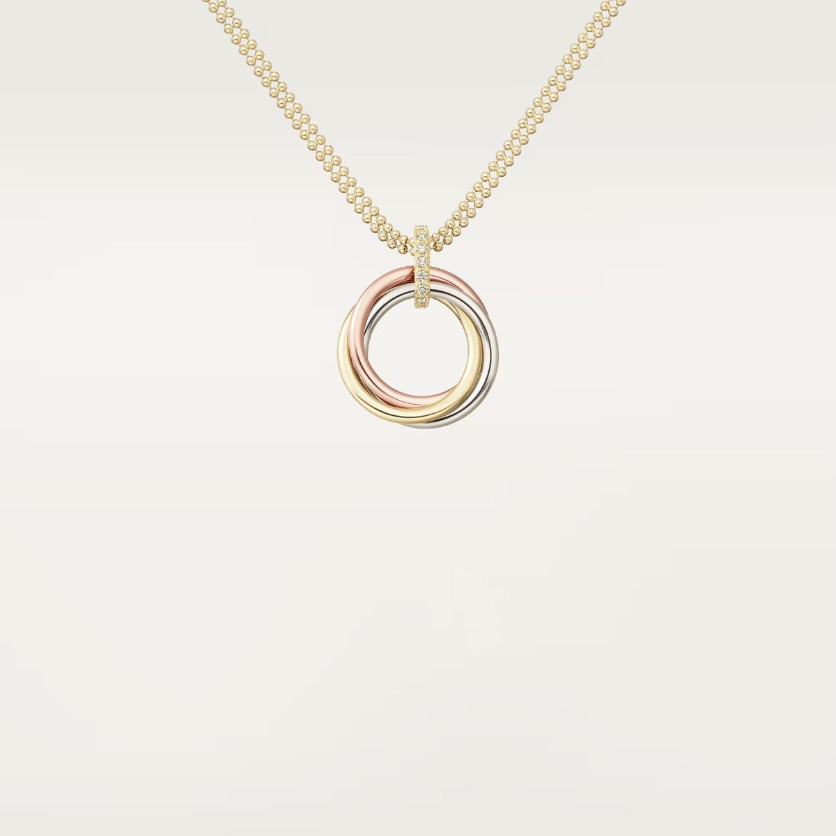 [Cadisa] TRINITY MEDIUM  DIAMONDS NECKLACE