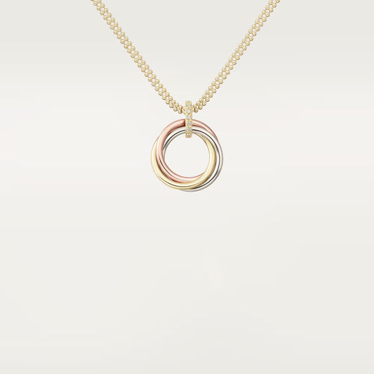 [Cadisa] TRINITY MEDIUM  DIAMONDS NECKLACE