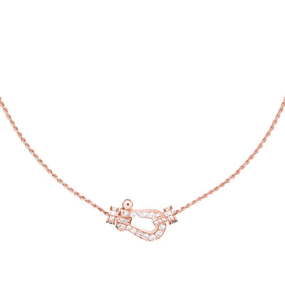 [Cadisa]FORCE 10 PINK GOLD DIAMOND NECKLACE