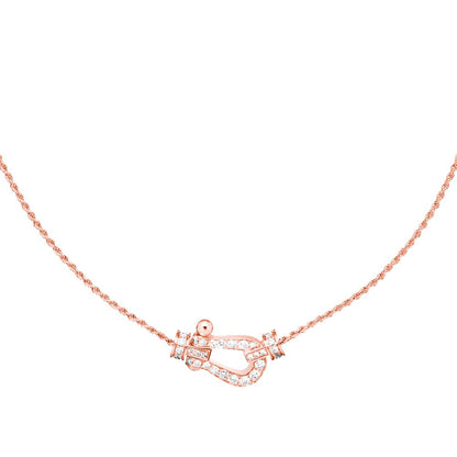 [Cadisa]FORCE 10 PINK GOLD DIAMOND NECKLACE