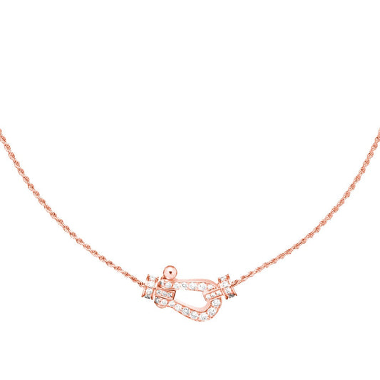 [Cadisa]FORCE 10 PINK GOLD DIAMOND NECKLACE