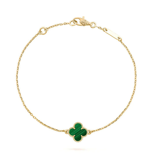 [Cadisa]CLOVER BRACELET MALACHITE 1 MOTIF