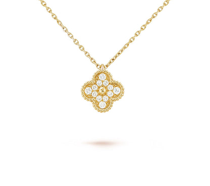 [Cadisa]CLOVER MINI 9.5MM CARNELIANS NECKLACE COLLECTION