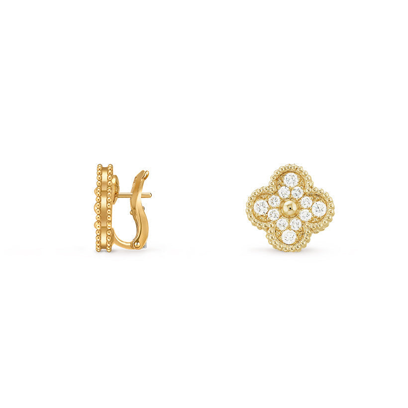 [Cadisa]CLOVER 15MM MOP EARRINGS COLLECTION