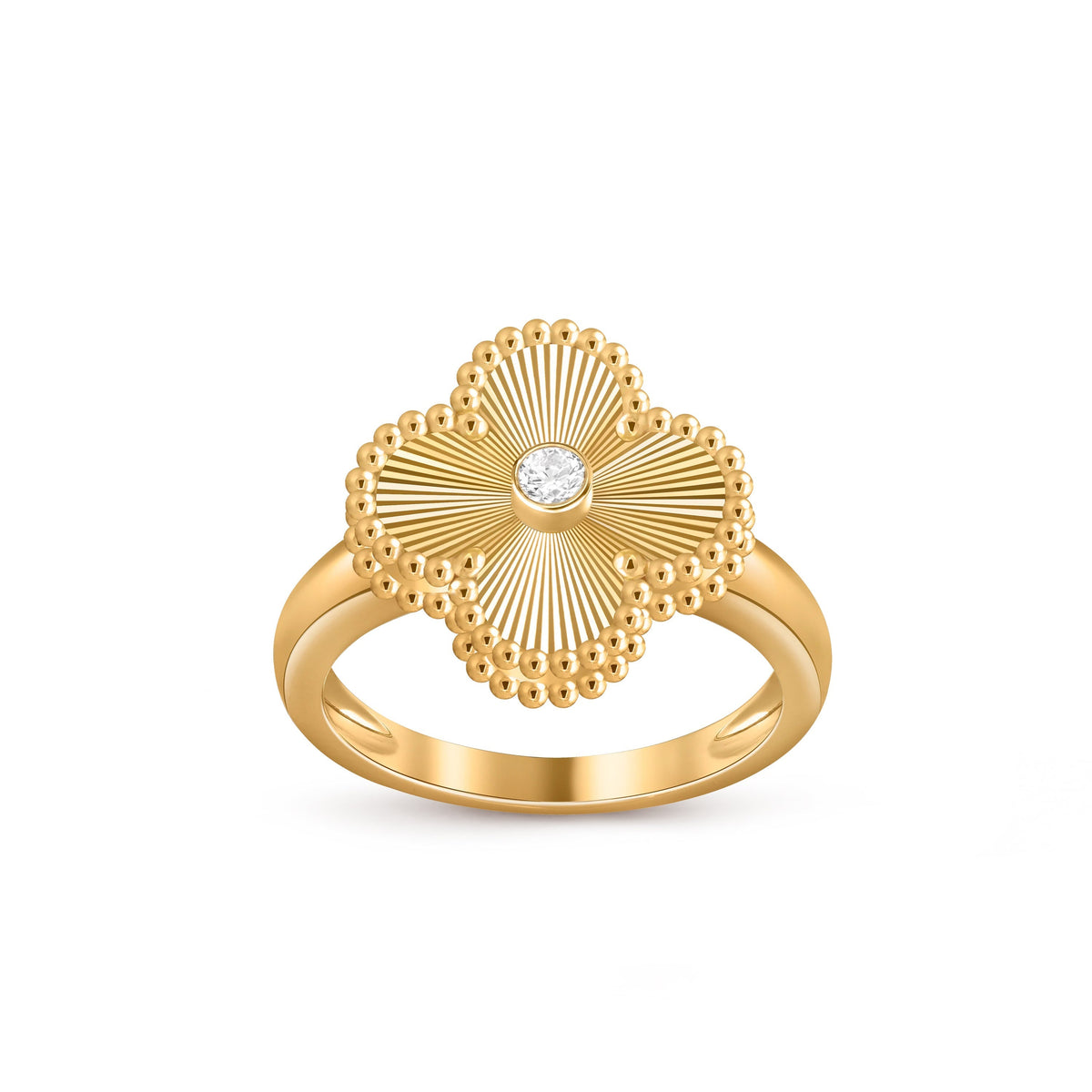 [Cadisa]CLOVER DIAMOND RING GOLD COLLECTION
