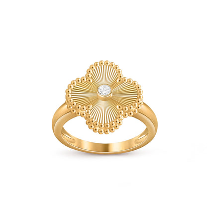 [Cadisa]CLOVER DIAMOND RING GOLD COLLECTION