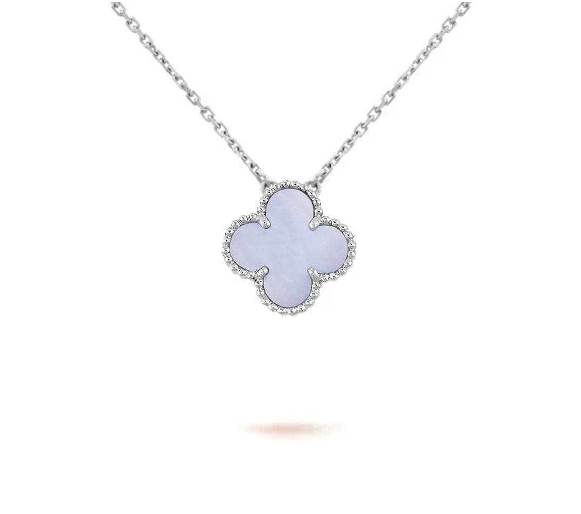 [Cadisa]CLOVER 15MM NECKLACE SILVER COLLECTION
