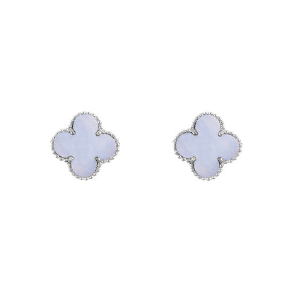 [Cadisa]CLOVER SILVER 15MM EARRINGS COLLECTION