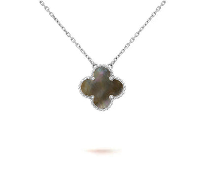 [Cadisa]CLOVER 15MM NECKLACE SILVER COLLECTION