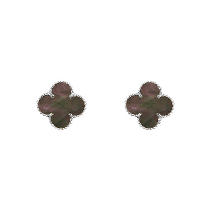 [Cadisa]CLOVER SILVER 15MM EARRINGS COLLECTION