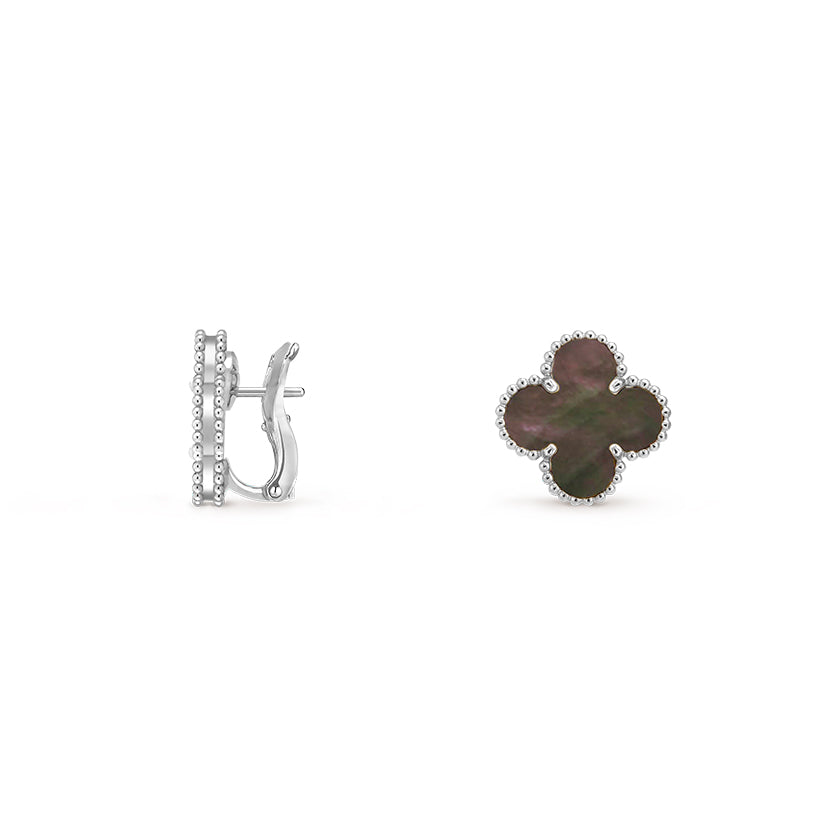 [Cadisa]CLOVER SILVER 15MM MOP EARRINGS COLLECTION