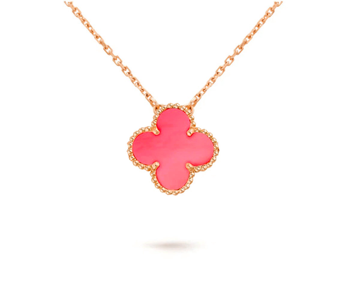 [Cadisa]CLOVER 15MM SINGLE FLOWER NECKLACE COLLECTION