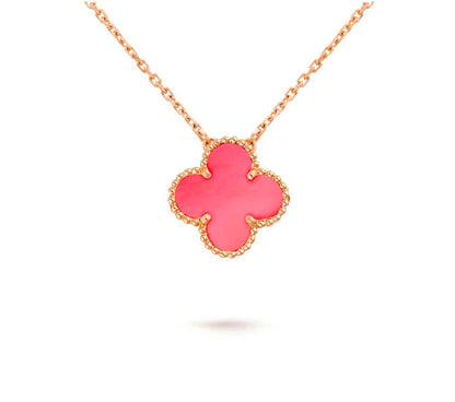 [Cadisa]CLOVER 15MM SINGLE FLOWER NECKLACE COLLECTION