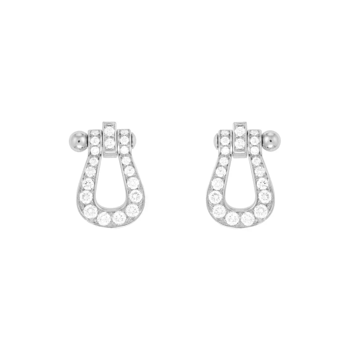 [Cadisa]FORCE 10 FULL DIAMOND STUD EARRINGS MINI MODEL