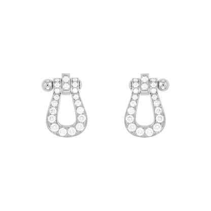 [Cadisa]FORCE 10 FULL DIAMOND STUD EARRINGS MINI MODEL