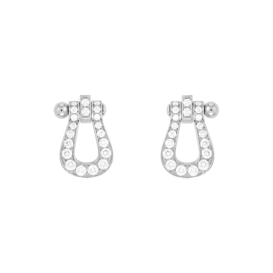 [Cadisa]FORCE 10 FULL DIAMOND STUD EARRINGS MINI MODEL