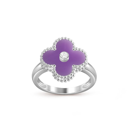 [Cadisa]CLOVER SILVER DIOMND RING COLLECTION